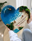 Romantic heart shaped ocean wall decor with Always Forever