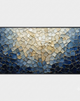 Multicolor Shattered Glass Mosaic Textured Abstract Oil Painting Wall Art