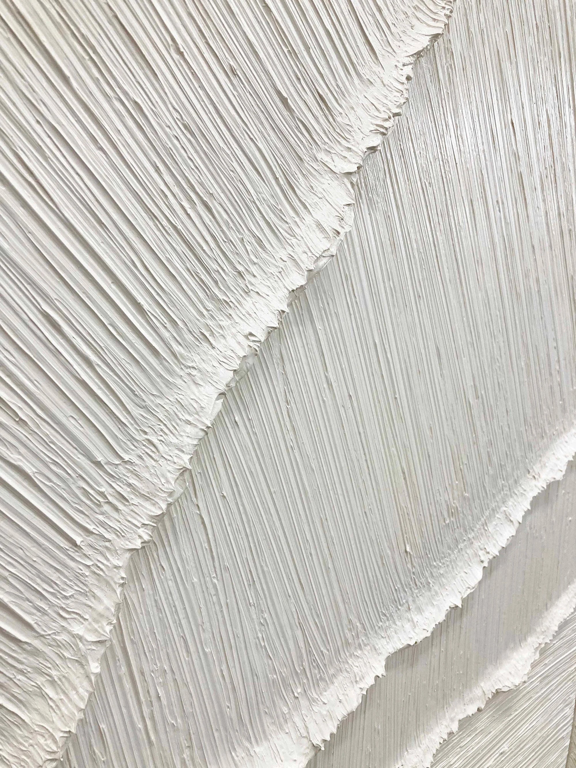 White Desert Breeze - Dual Minimalist Textured Wall Art Set Of 2 - Artwallpainting