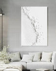 White Frosted Harmony Drift Canvas Painting For Home Decoration - Artwallpainting